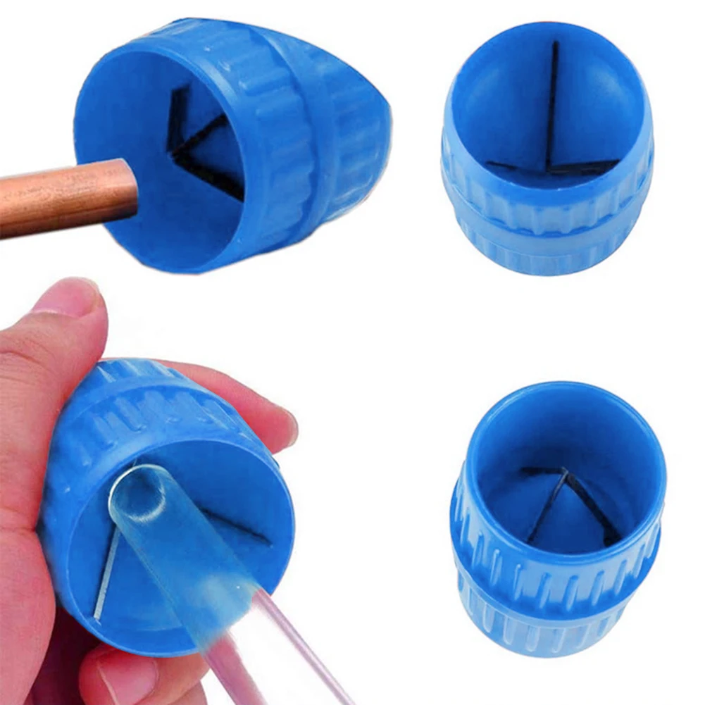 Escariador de tubos externos internos, herramienta de desbarbado de tubos metálicos, escariador de chaflán para tubos de acero de aluminio y cobre de PVC