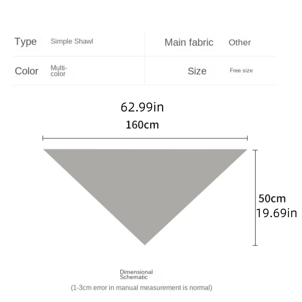 Capa triangular listrada para meninas, tricô quente, proteção solar Terylene estilo coreano elegante, lenço de ombro