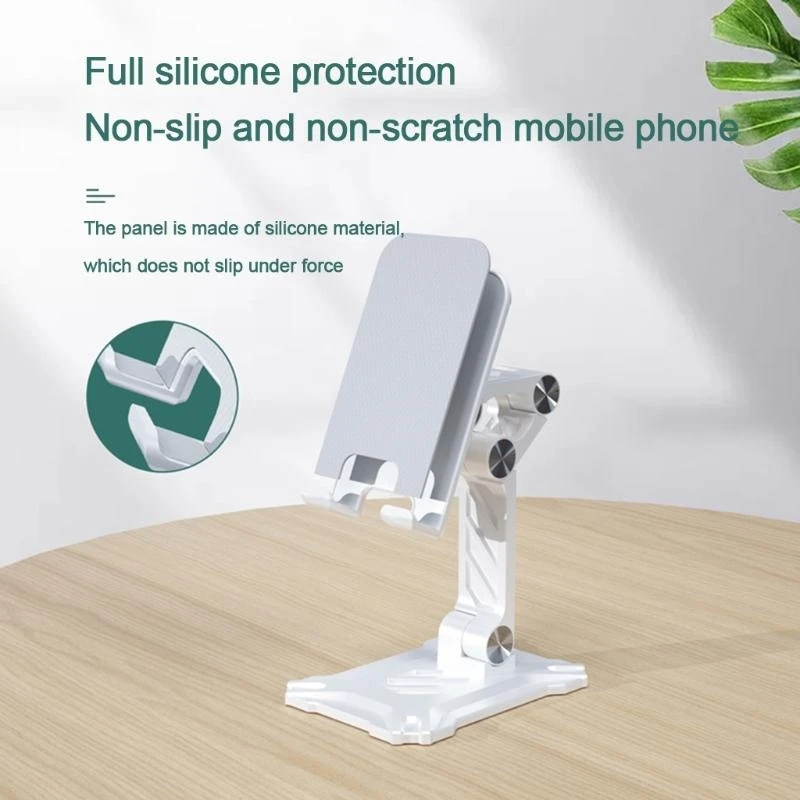 U55C Foldable Phone Holder Stand Non Slip Portable Cell Phone Pad Stand for Desk