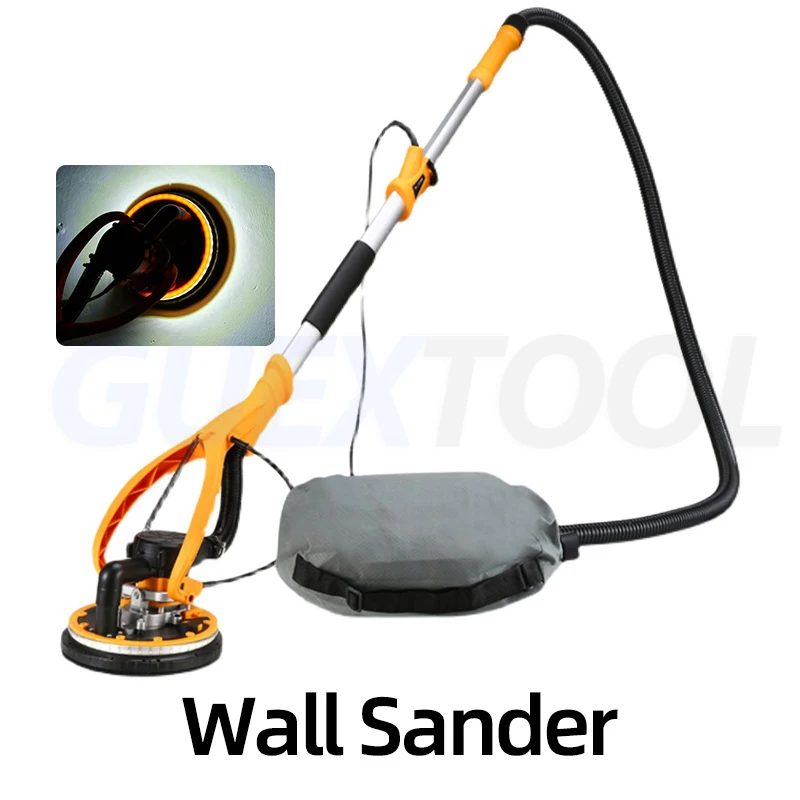 Dismantling Dual-purpose Self-priming Dust-free Long Pole Wall Grinding Machine LED Long Rod Putty Sander Electric Wall Sander