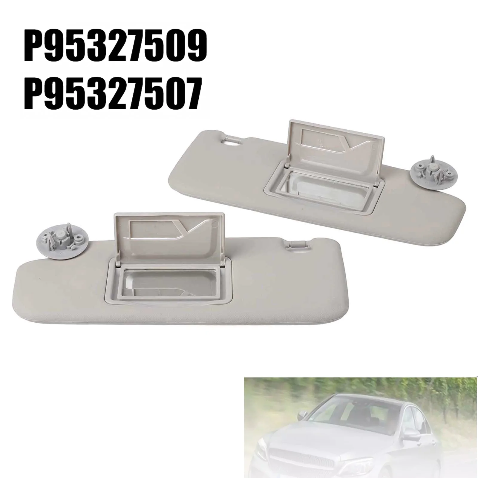 

As Picture Shows Left Right Sun Visor Driver Passenger OEM Part Number P95327507 Perfect Car Match Perfect Match