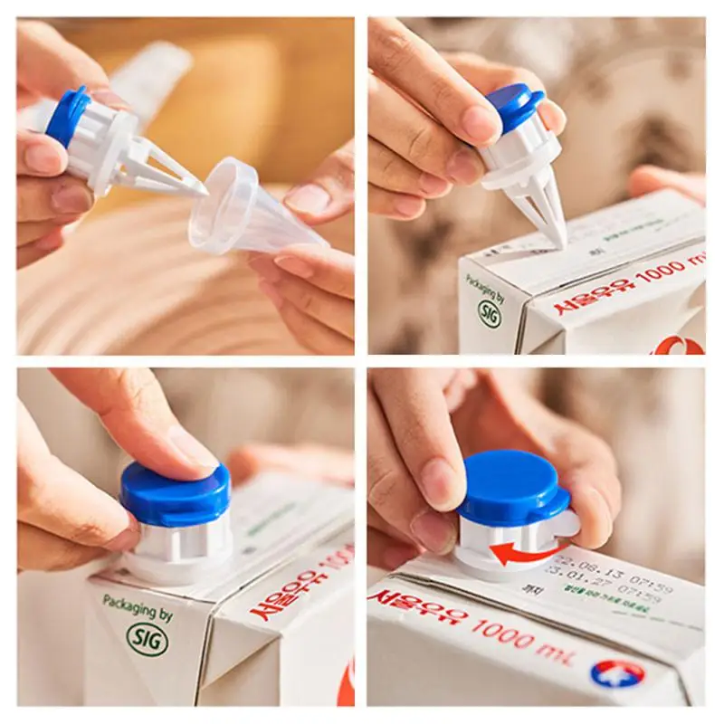 Diverter Leakproof Innovative Versatile Actual Smooth Convenient Sealable Nozzle Snack Milk Drink Extension Mouth Functional