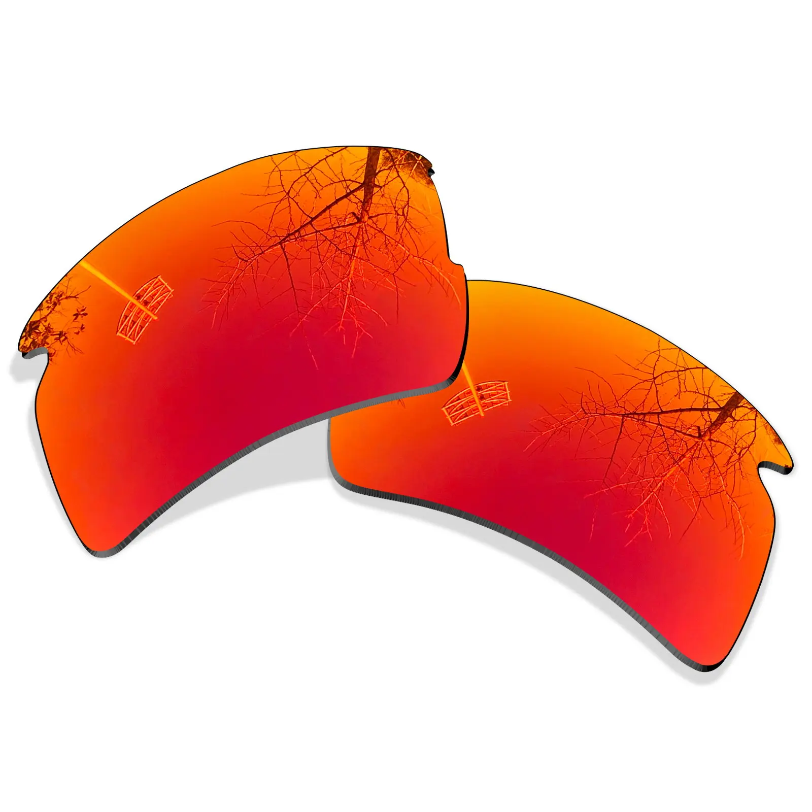 Lentes de Substituição Polarizadas Rarayvix UV400 Protetoras para Óculos de Sol Oakley Flak 2.0 Asian Fit OO9271 61mm