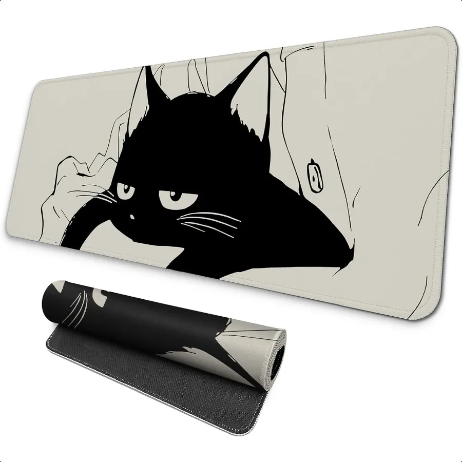 

Large Gaming Mouse Pad Full Keyboard Mat Long Laptop Mousepad Computer Mouse Mat for Home and Office AntiSlip Rubber Base 31.5