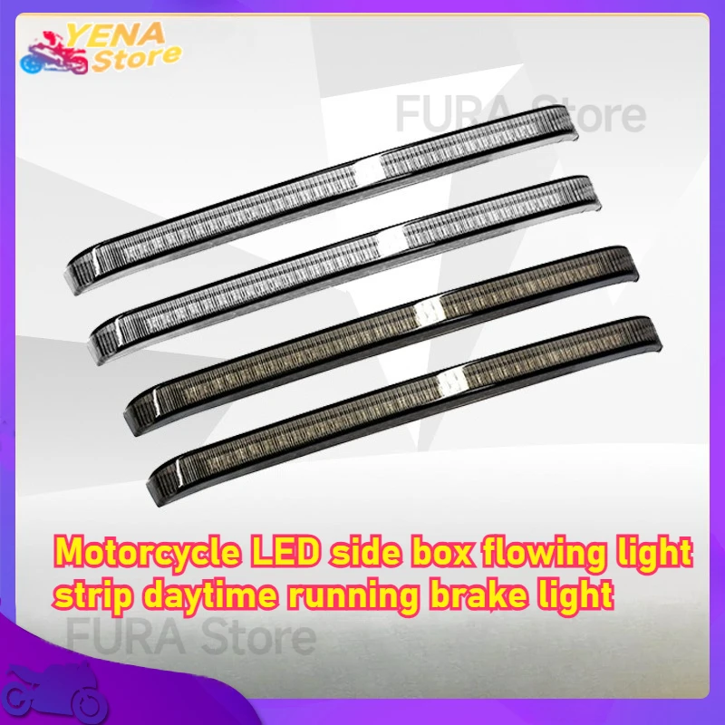 

The motorcycle LED brake and steering signal indicator light is suitable for Harley-Davidson Glider Road King side Box 14-22