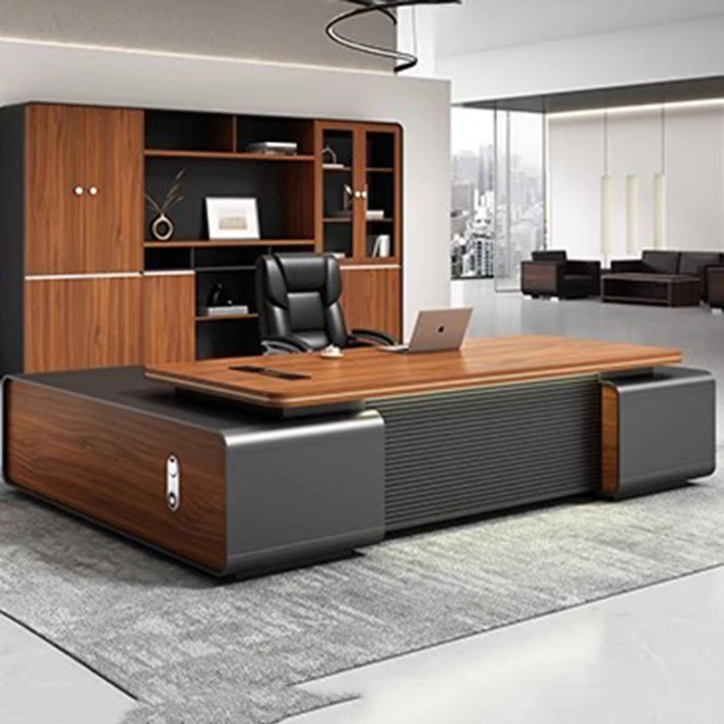 Storage Design Office Desk Wooden Study Modern Gaming Computer Standing Drawer Office Desk Luxury Ufficio Commercial Furniture