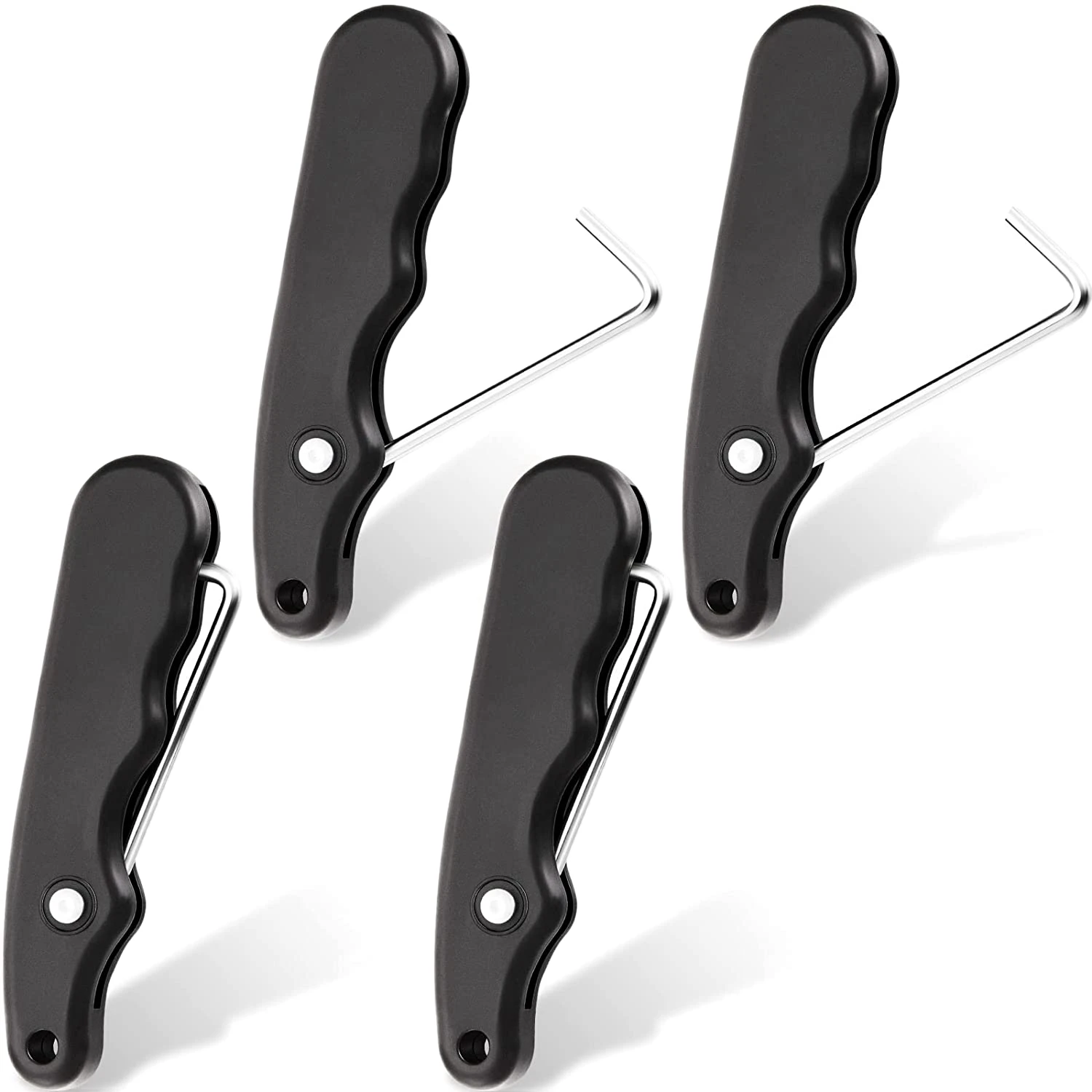 【STOCK】4Pcs Folding Shoe Lace Puller,Portable Lace Tightener Tool,Skate Lace Tightener for Hockey Ice Skates Figure Skates Boot