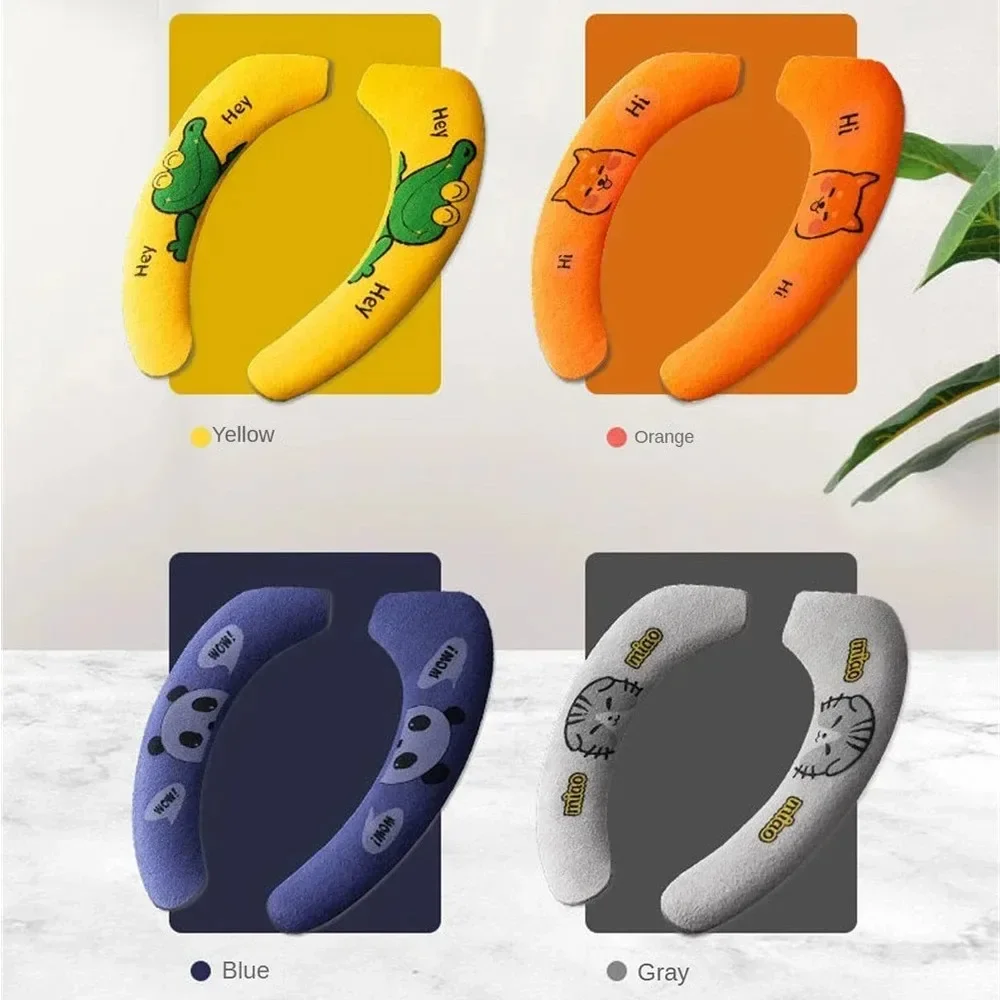 

1 пара чехлов на сиденье унитаза с рисунком, водонепроницаемый многоразовый мягкий коврик для сиденья для унитаза в ванной комнате, милый толстый липкий коврик для сиденья для инструментов