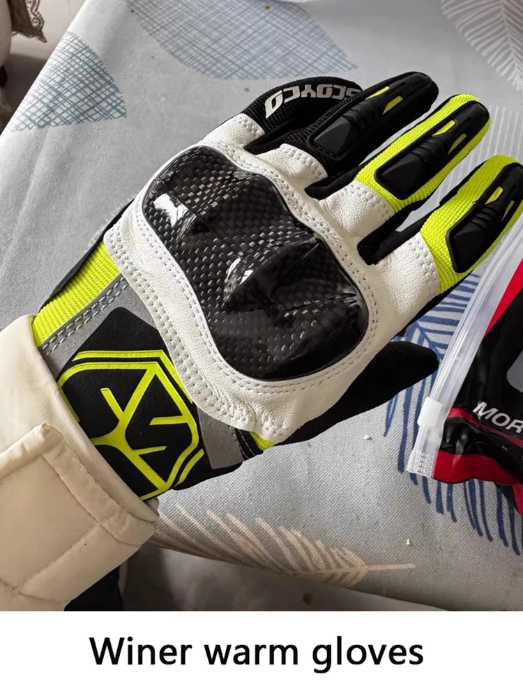 

SCOYCO Full Finger Motorcycle Gloves Autumn Winter Warm Motocross Riding Glove Men Women Anti-fall Wear-resistant Moto Luvas