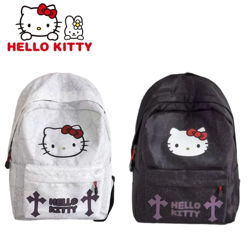 

Рюкзак Sanrio Hello Kitty, студенческая сумка для хранения компьютера большой емкости, новый рюкзак с героями мультфильмов, украшения для путешествий и прогулок, подарки
