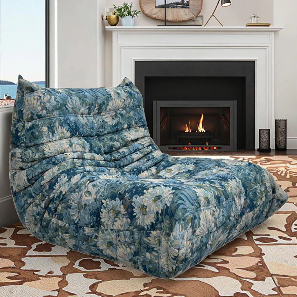 Modern modular sofa with durable sponge-filled material, with living room vacuum compression