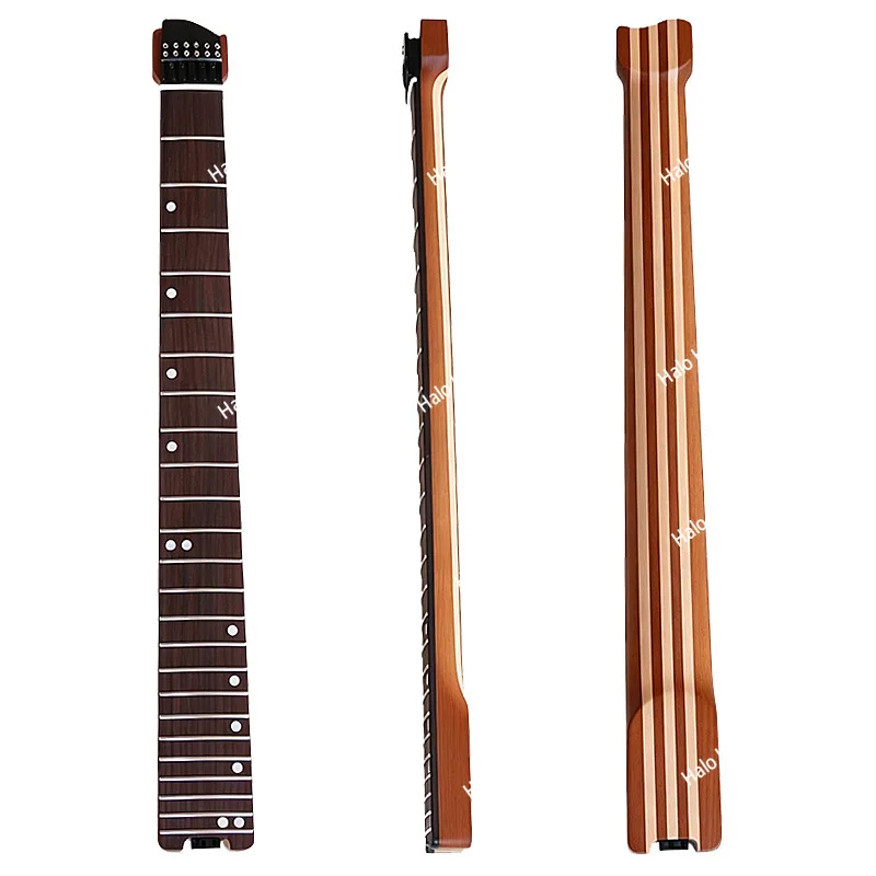 24 Canadian roasted maple rosewood matte headless electric guitar, down with turntable 7 piano handle 1