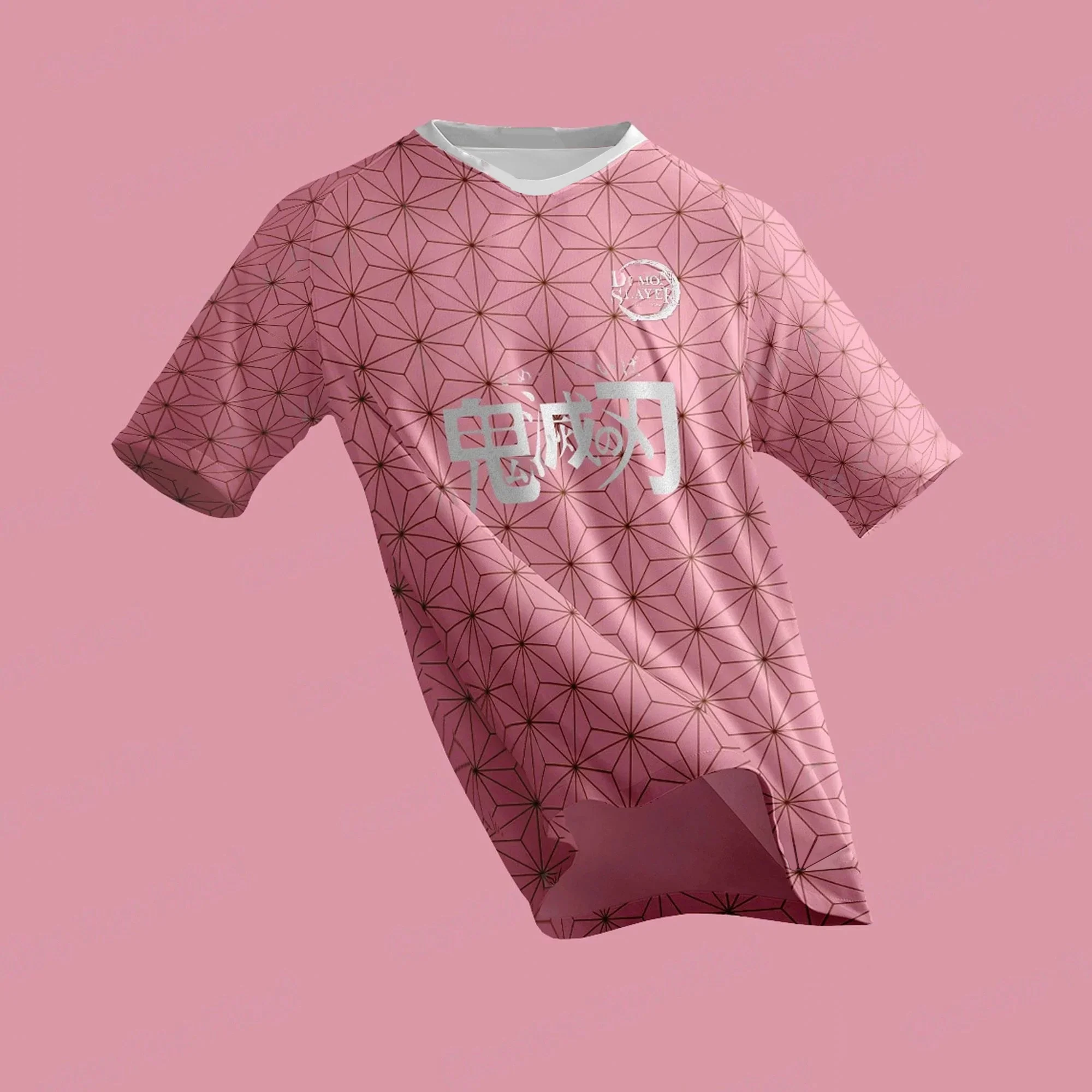 

BANDAI Anime Demon Slayer Nezuko Kimono Pattern T-shirt 3D Print Unisex Adult Kids Anime Casual Streetwear Tops