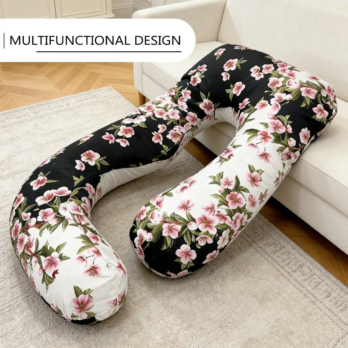 

Подушка для беременных с фигурной формой, для защиты поясницы, многофункциональная, для сна на боку, со съемным моющимся чехлом, для кормящих мам