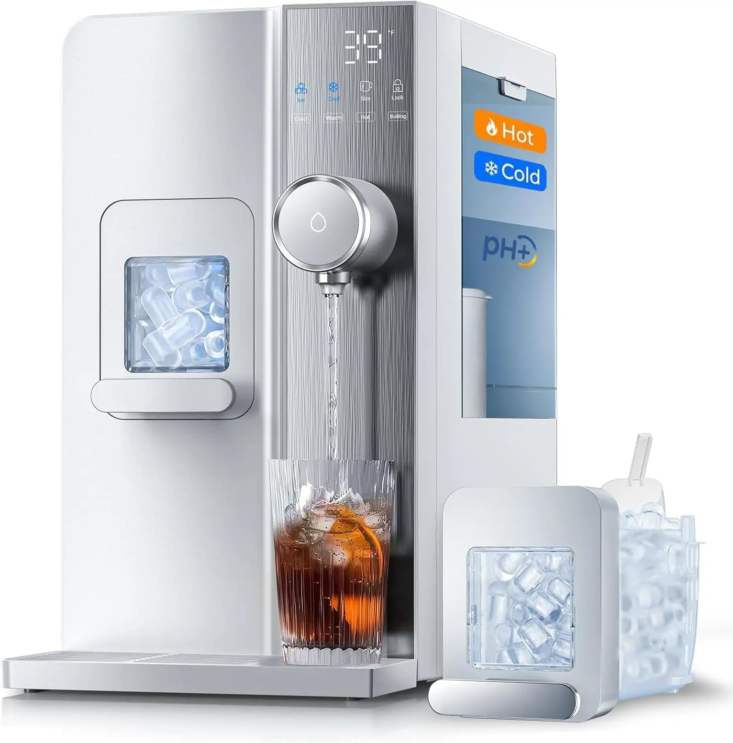 

Настольная 3 в 1 мгновенная горячая и холодная вода - 7-ступенчатая очистка с реминерализацией 7 температур и 5 объемов дозирования