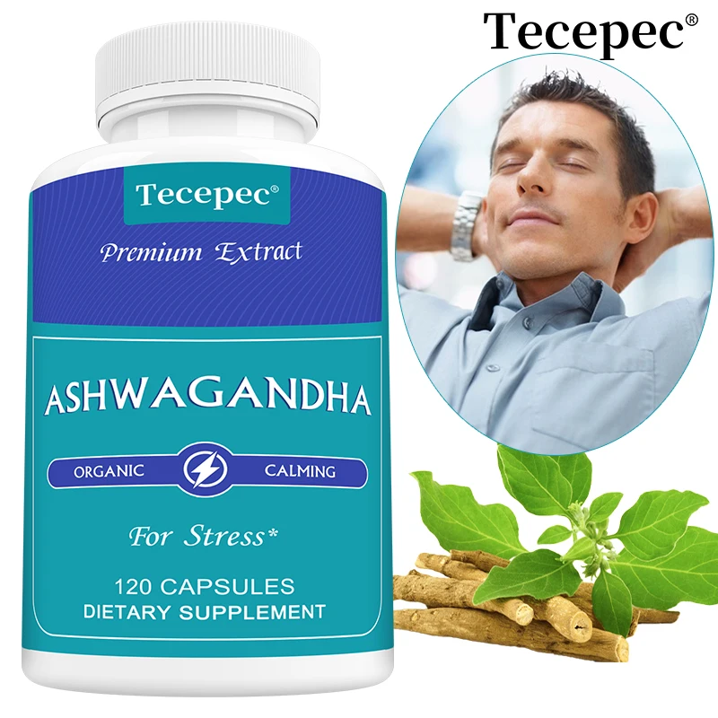 1000mg Organic Ashwagandha Root Capsules, Deep Sleep, Brain, Stamina, Energy Mood & Mental Wellness Support, Stress Relief