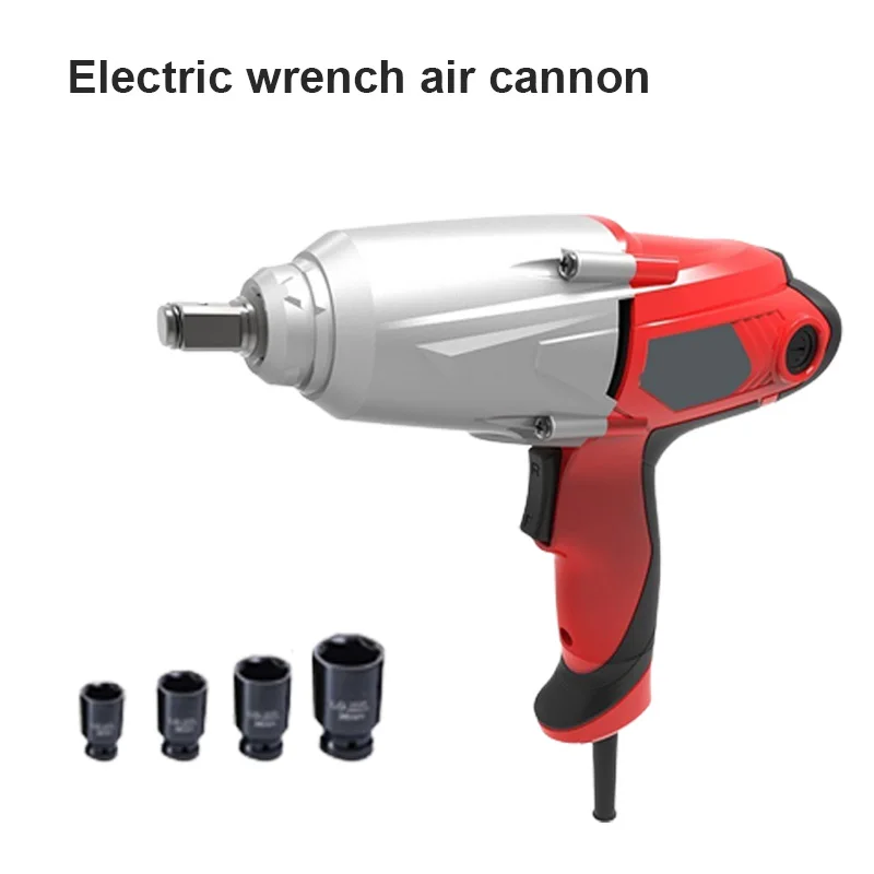 Impact Wrench Electric Wrench Tool Auto Repair Electric Jackhammer Suitable High Torque Socket 220V 500Nm 1100W