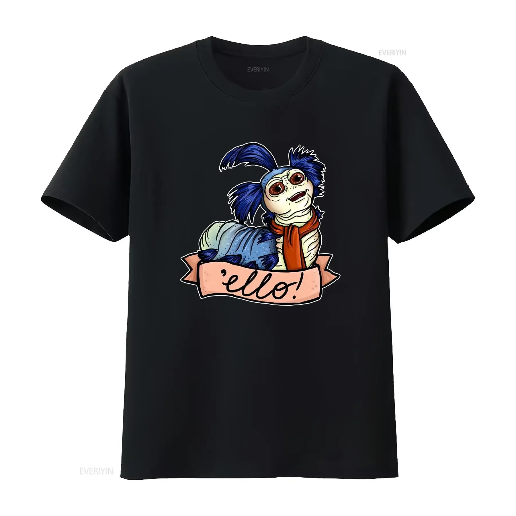 Ello Labyrinth Worm Art Cool T shirt SweaT 2326 vintage Washed fashion Stylish designer clothes Slightly Casual Soft