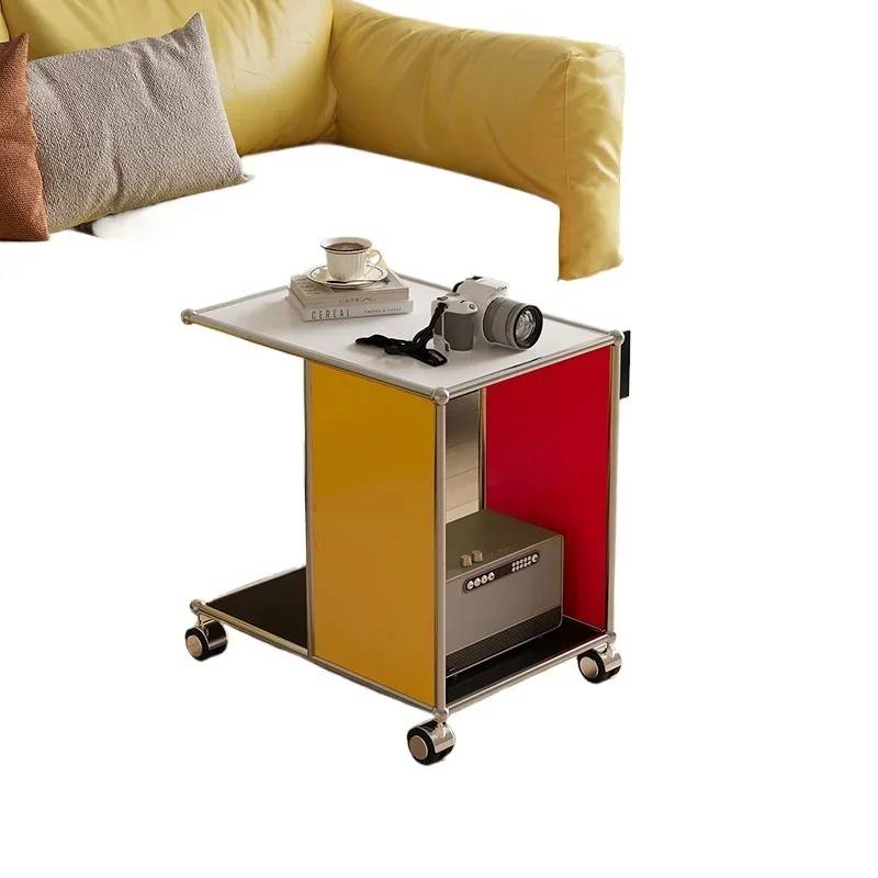 Stainless steel dopamine sofa edge, trolley storage rack