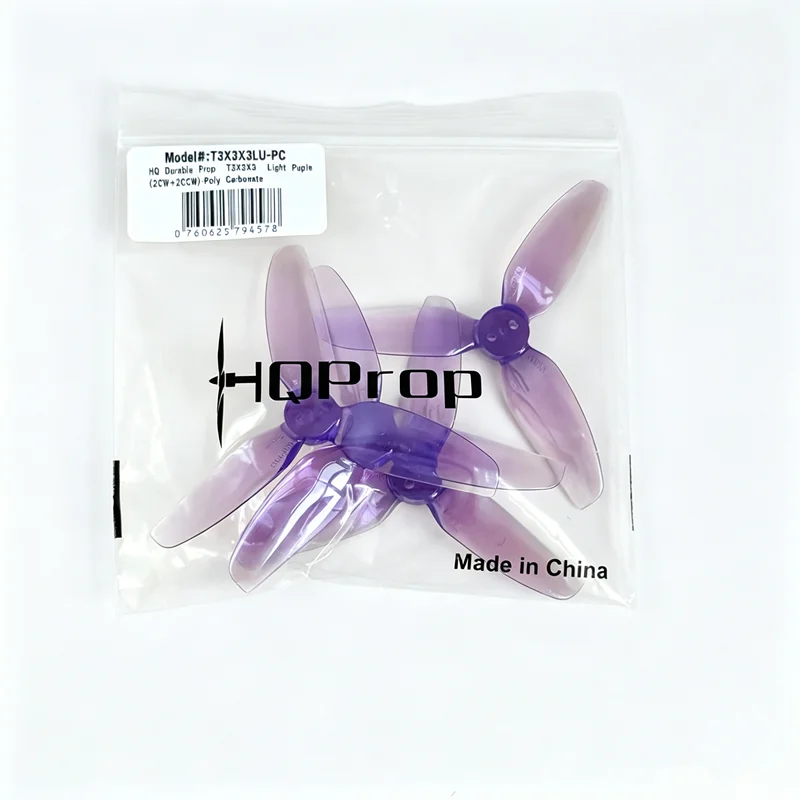 Image of 2 Paar HQ T3X3X3 3-Zoll 3-Blatt PC-Propeller mit Geringer Vibration CW CCW Propeller für GEPRC CineLong 3-Zoll Toothpick Drohnen