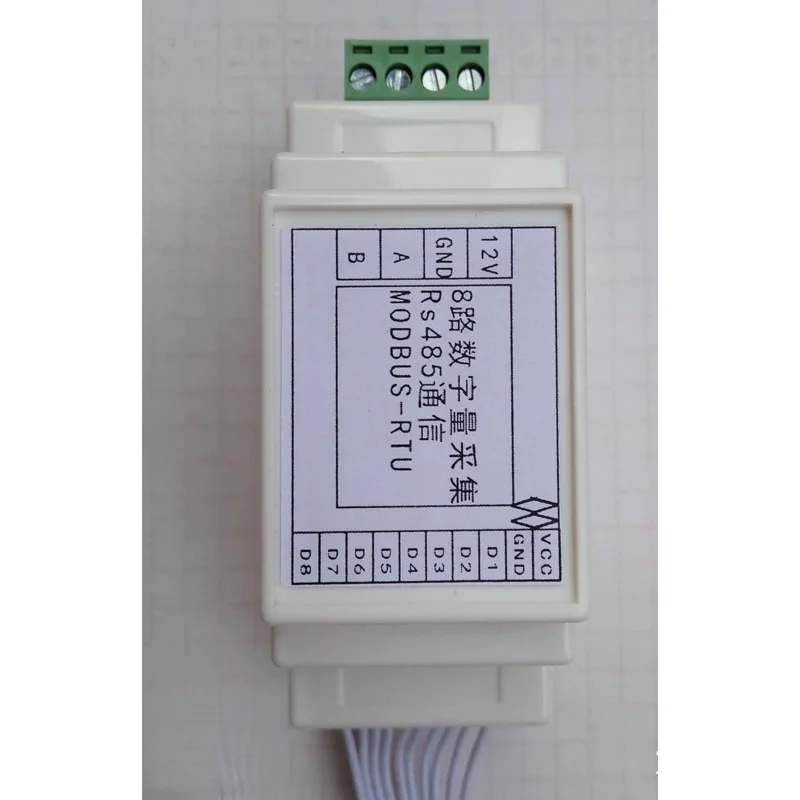 8-channel Digital Acquisition Module/DI Module/MODBUS Protocol/RS485 Networking/PLC Expansion