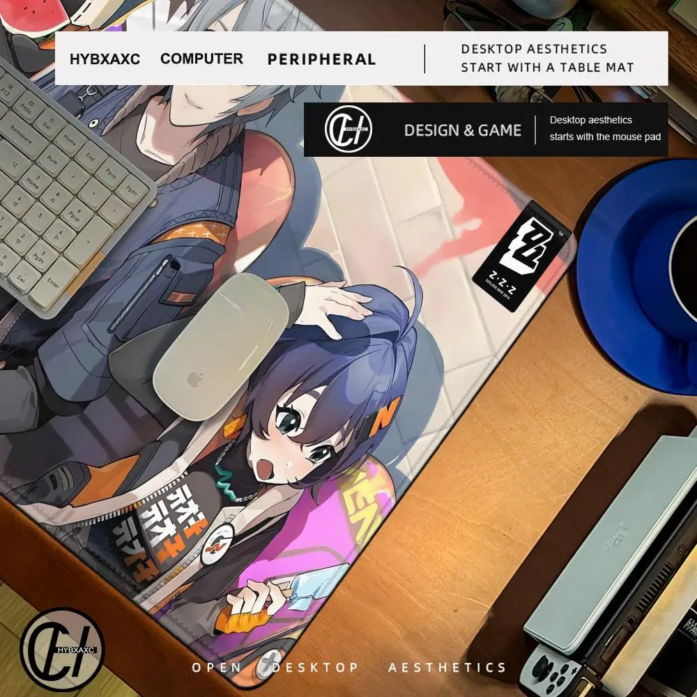 Zenless Zone Zero Zhu Yuan Table mat mouse pad High definition Desktop games XXL Desktop Large games size accessories mouse pad