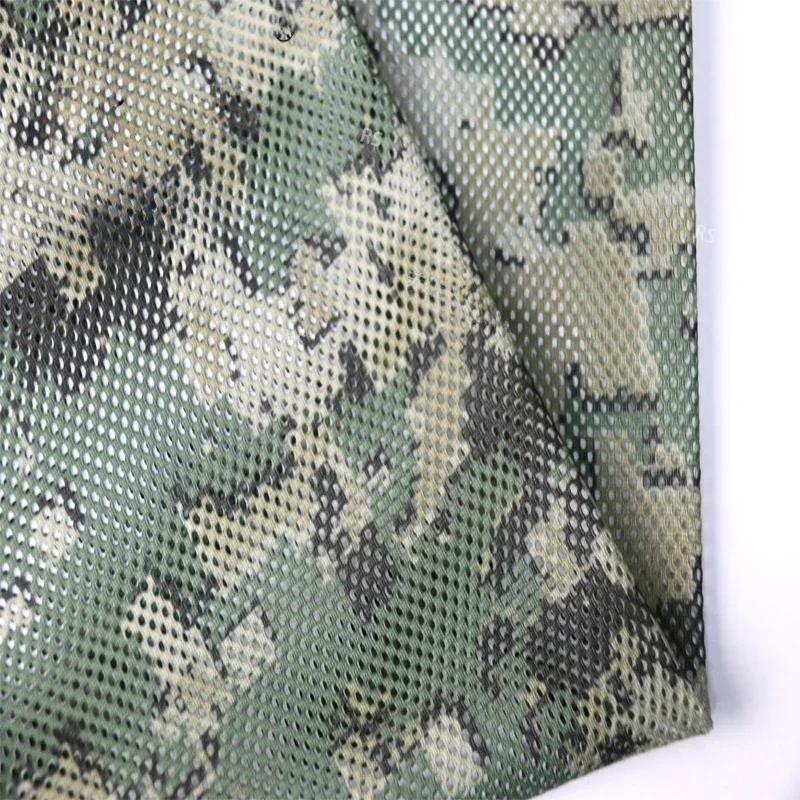 Camouflage Mesh Fabric Wear-resistant Thickened Mesh Fabric Tactical Vest Helmet Cover Accessories Camouflage Fabric