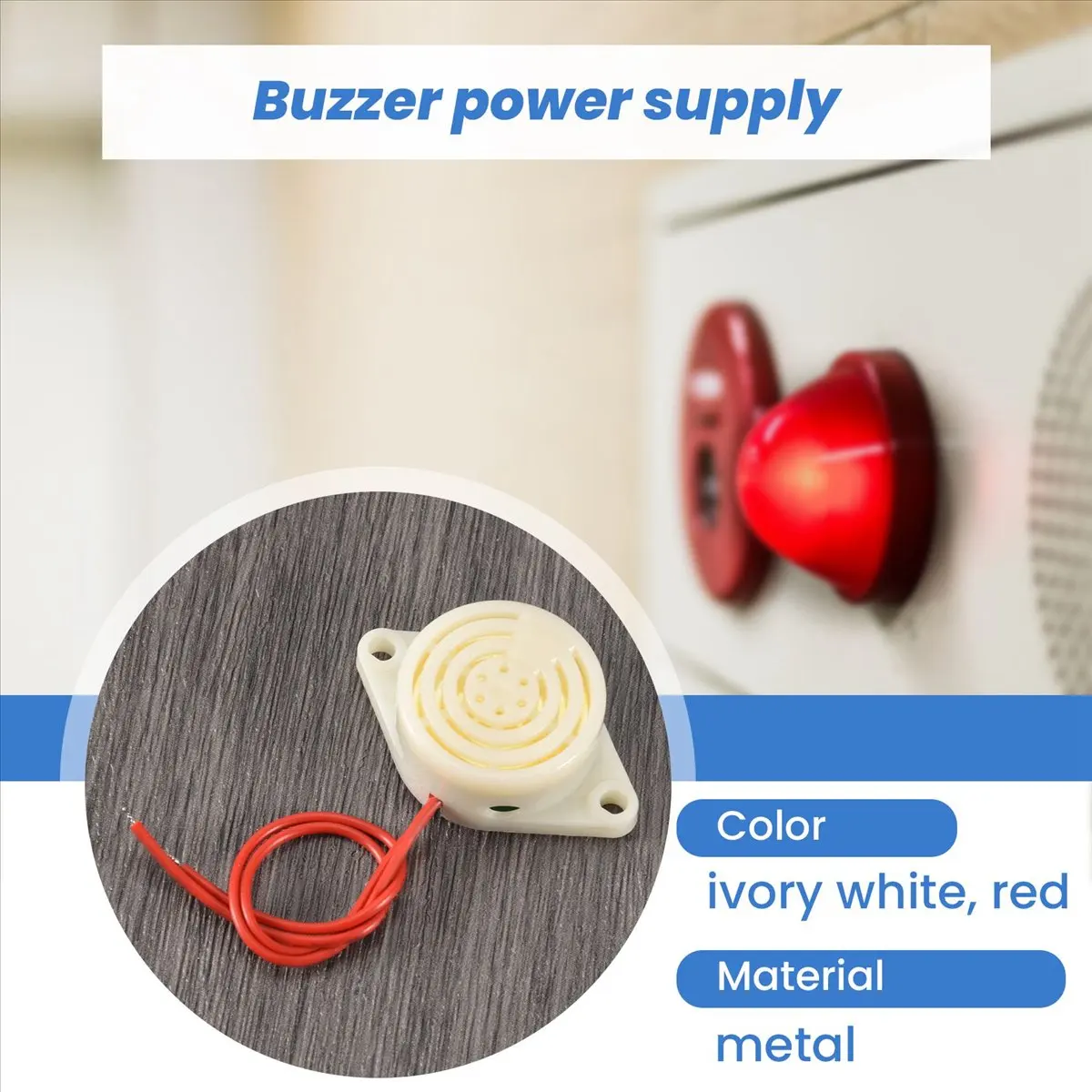 A40I Beep AC 220V buzzer wired power supply 2 alarm wheel