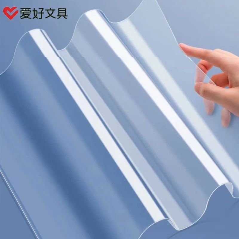 Soft Transparent PVC Test Desk Mat Student Table Mats Desk Protection Pad Ink-Antiseep Exam Mat Pad