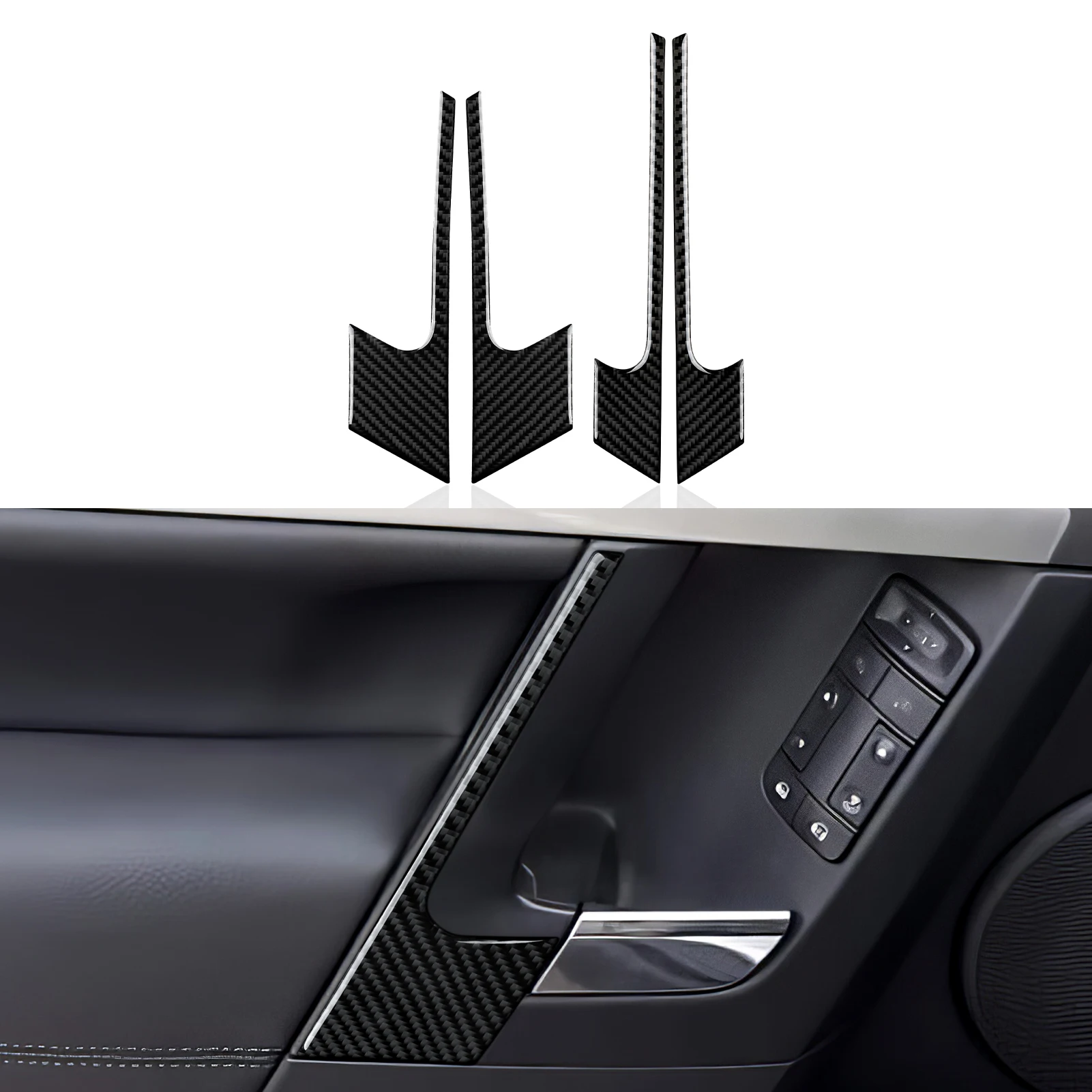 

Carbon Fiber Interior Sticker Set. Car Door Armrest Decorative Strips.For Opel Vectra C Signum. For Vauxhall Vectra Signum Trim