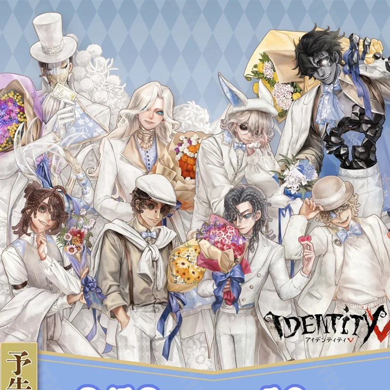 Placa de Identity V, decoración de escritorio, blanco, Día de San Valentín, de pie, Investigador de incendios, colección de marca Florian, adorno, muñeca acrílica, regalo