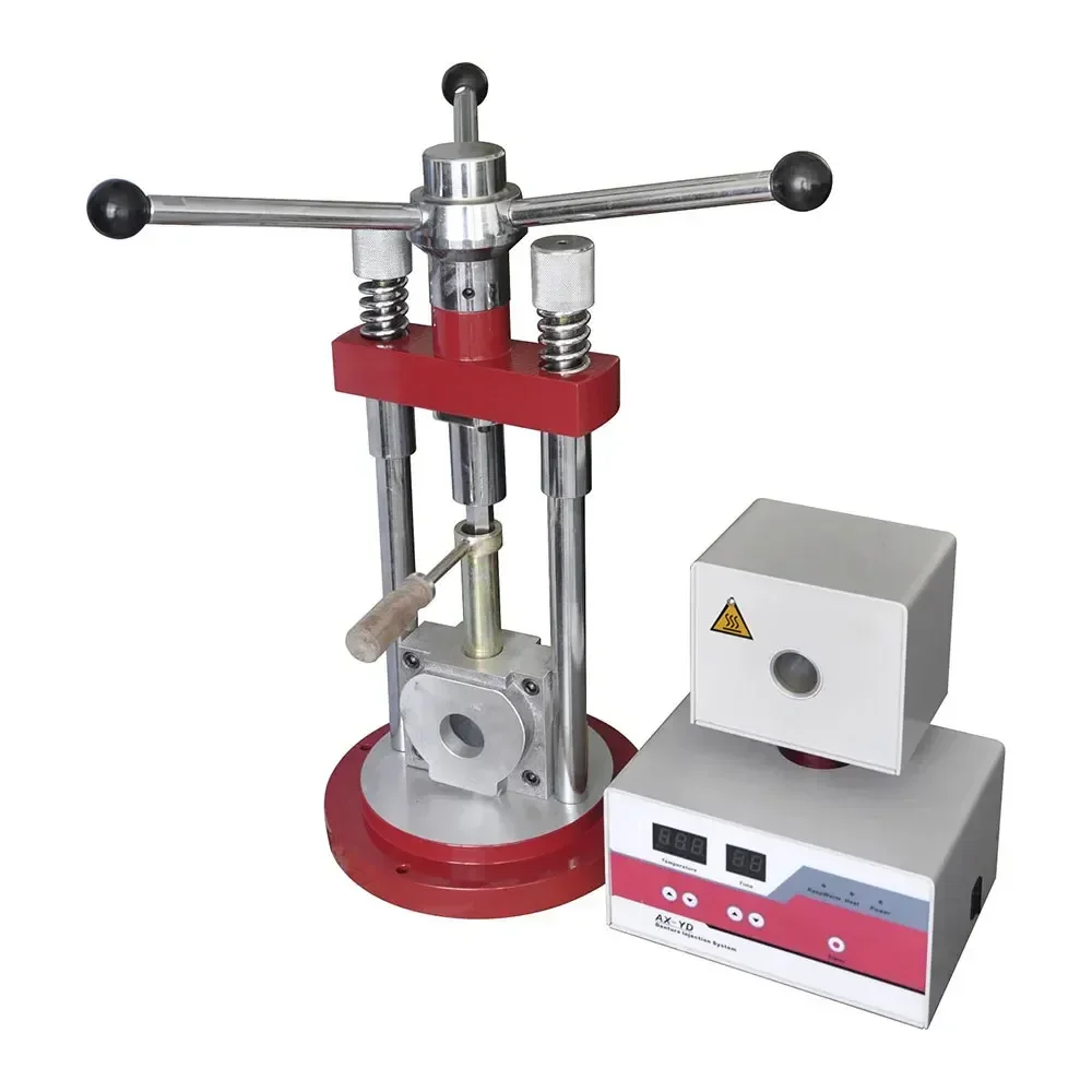 Nuevo sistema manual de inyección de prótesis dentales AX-YD para la fabricación de prótesis dentales en laboratorio dental, máquina de prensado flexible dental.
