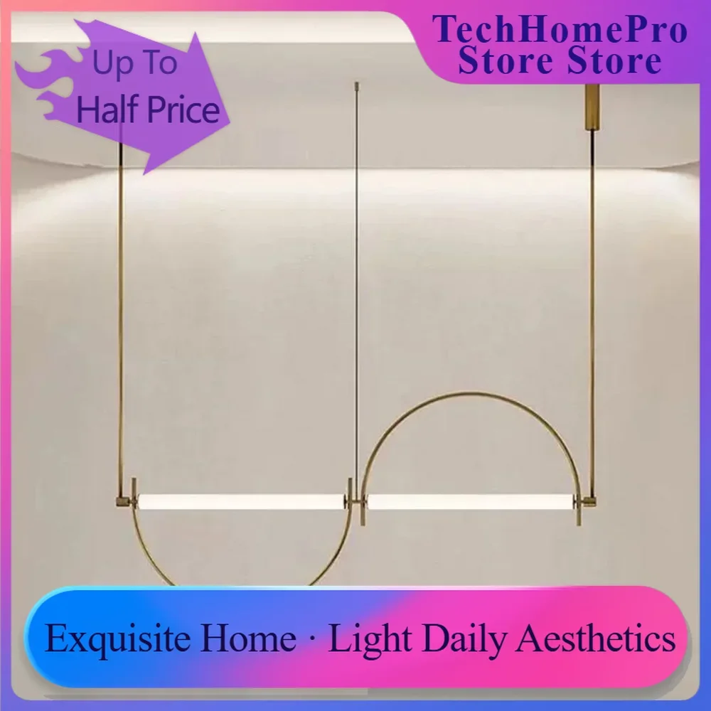TechHPModern Minimalist Hanging Chandelier For Kitchen Restaurant Dining Table Home Decor Living Room Pendent Lamp Indoor Lighti