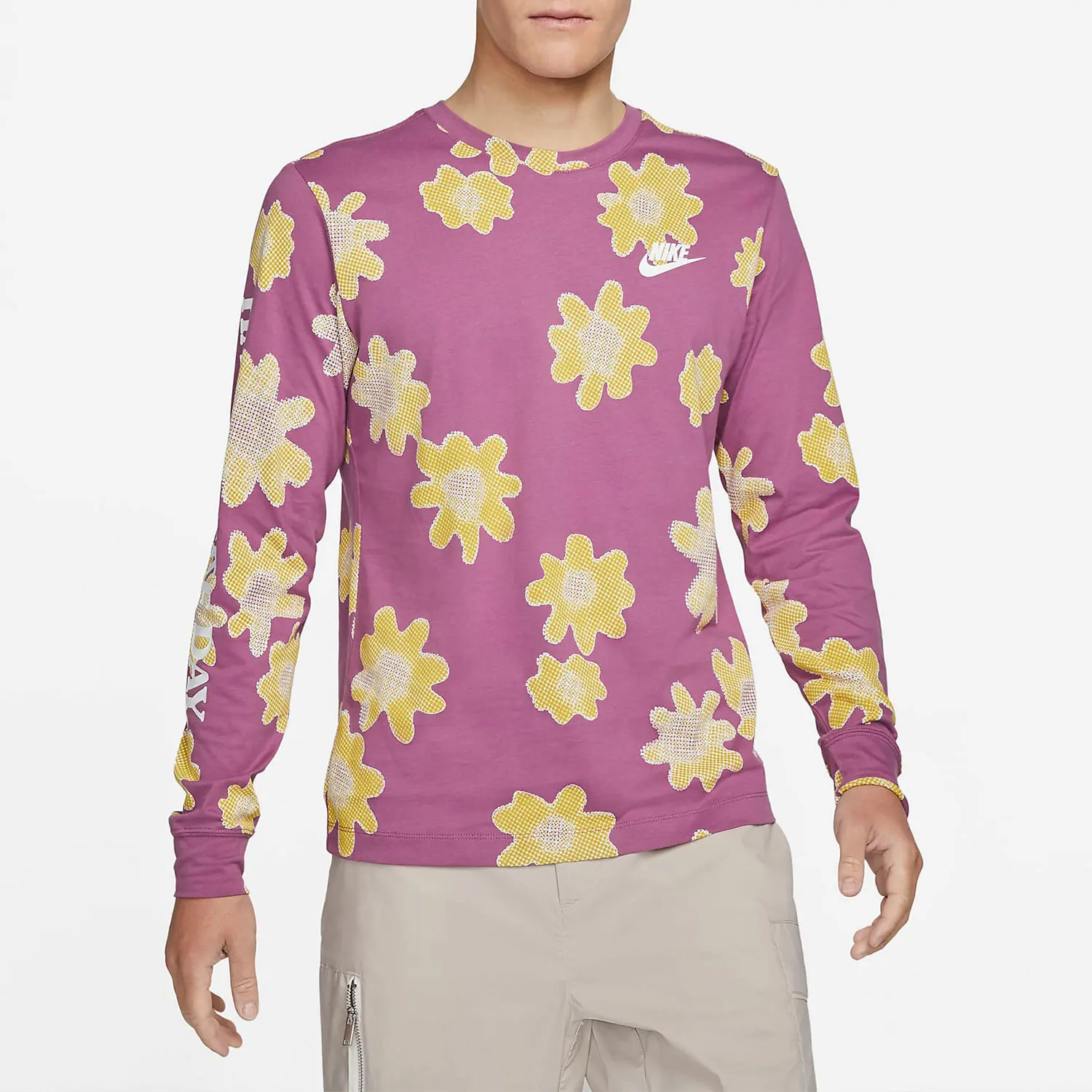 

Nike genuine new men's casual breathable round neck pullover long sleeved T-shirt DM6336-507