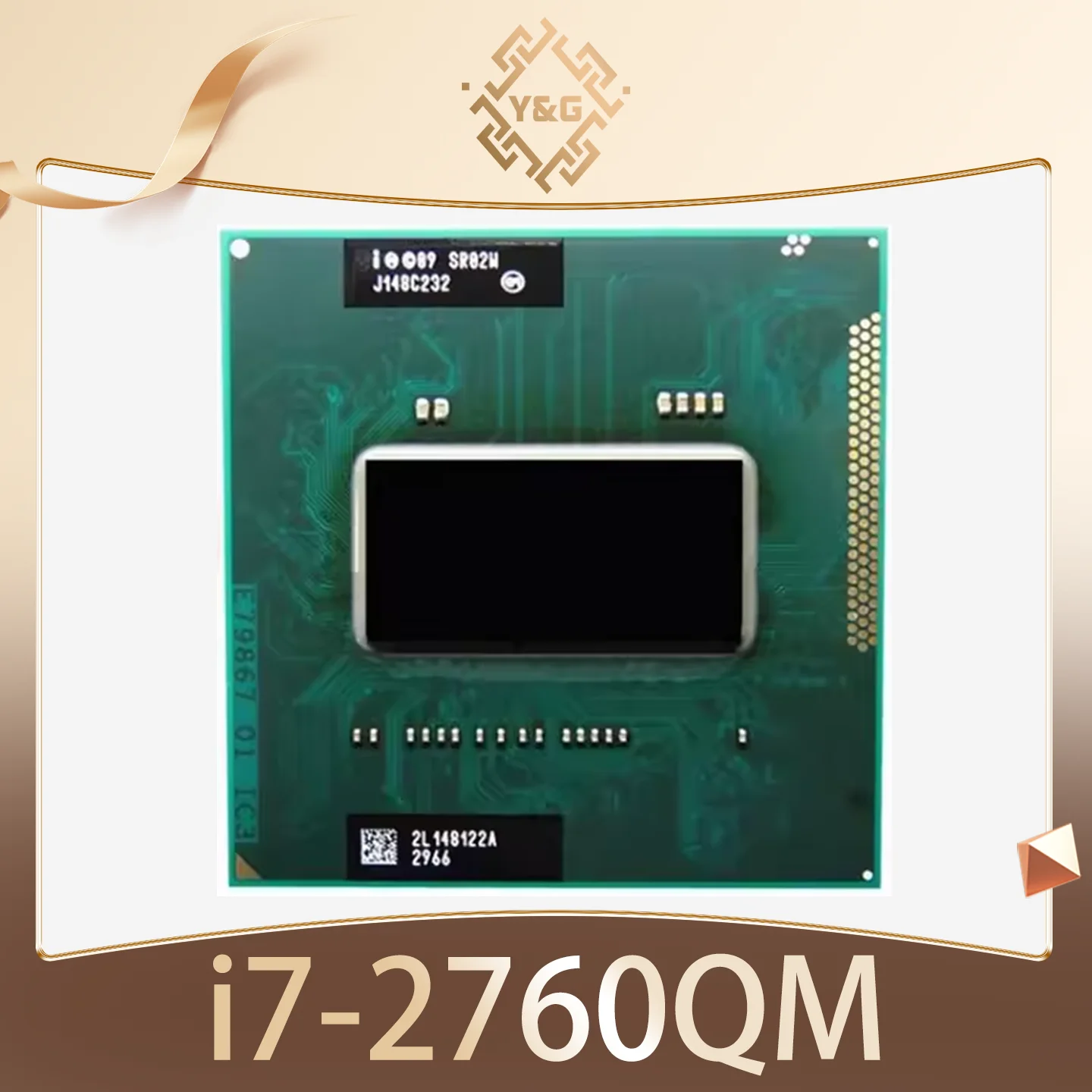 מעבד מרובע משומש בתדר 2.6 ג'יגההרץ Core i7-2760QM SR02W i7 2760QM 6M 45W Socket G2 / rPGA988B