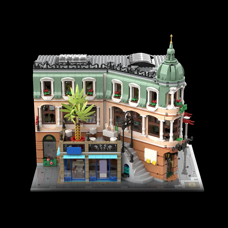 4220 قطعة MOC بوتيك فندق تمديد وحدات نموذج بناء لعبة كتل البناء تجميع فكرة الطوب هدايا عيد الميلاد للأطفال #3