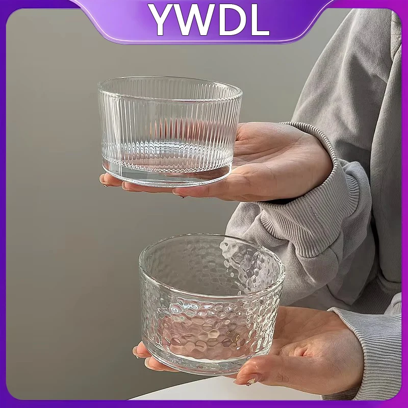 YWDL 4pcs Clear Glass Mini Bowls Set Kitchen Desserts Bowl Home Dips Sauces Pudding Fruit Charcuterie Boards Bowls For Meal Prep