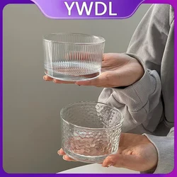 YWDL 4pcs Clear Glass Mini Bowls Set Kitchen Desserts Bowl Home Dips Sauces Pudding Fruit Charcuterie Boards Bowls For Meal Prep