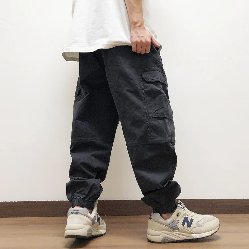 High Quality Japanese Streetwear Baggy Cargo Pants Hip Hop Men'S Clothing Plus Size Casual Jogging Pants Harajuku Trousers Male