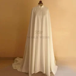 Long Wedding Cape Bridal Cloak Shawl Coat Costume Cosplay Party Wrap High Collar Customized