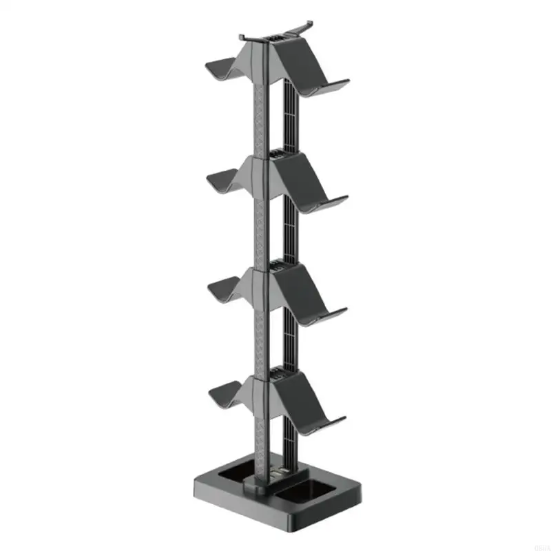 

Регулируемая подставка для хранения игрового оборудования, маленькая 4-слойная подставка для контроллера видеоигр, стойка из для