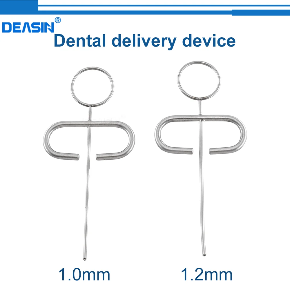 Dental MTA Plugger Applicator Bone Implant Collector Powder Meal Conveyors Teeth Filling Syringe Carrier Straight/Curved Head