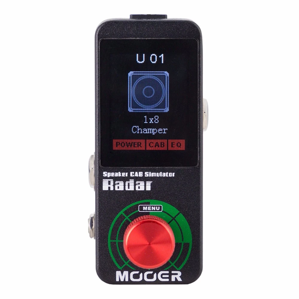 Mooer-simulador de Radar Amp, simulación de 30 altavoces, efecto de Pedal de guitarra para bajo, micrófono