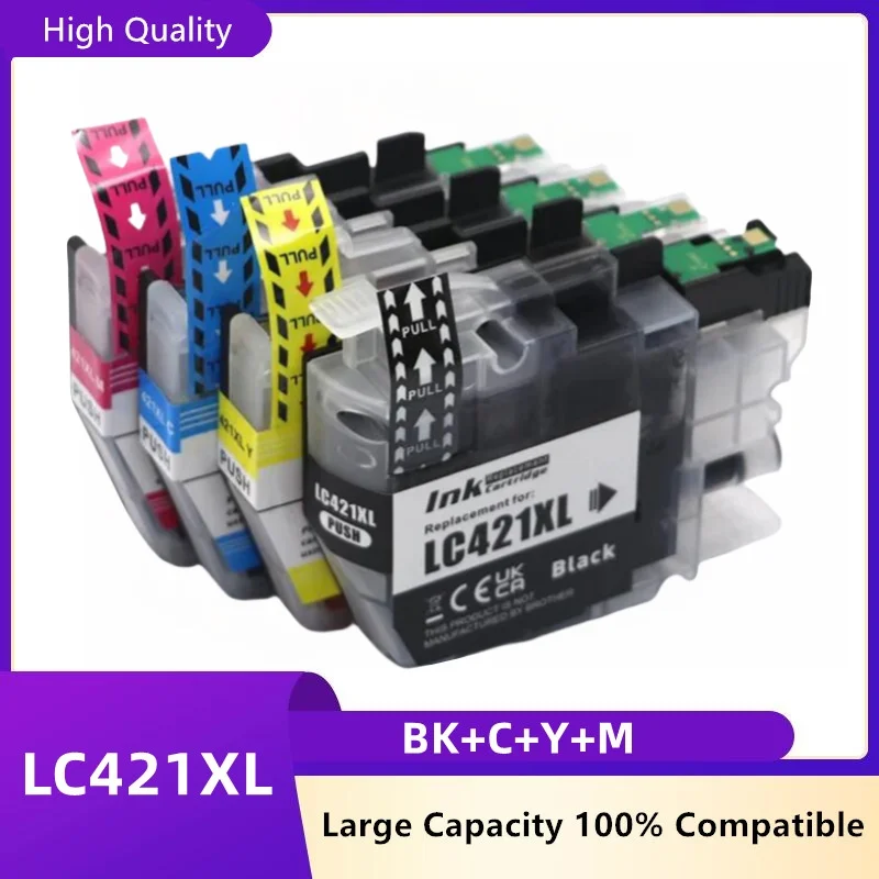 High Capacity LC421XL LC421 421XL Compatible Ink Cartridge For Brother DCP-J1050DW MFC-J1010DW DCP-J1140DW Printer