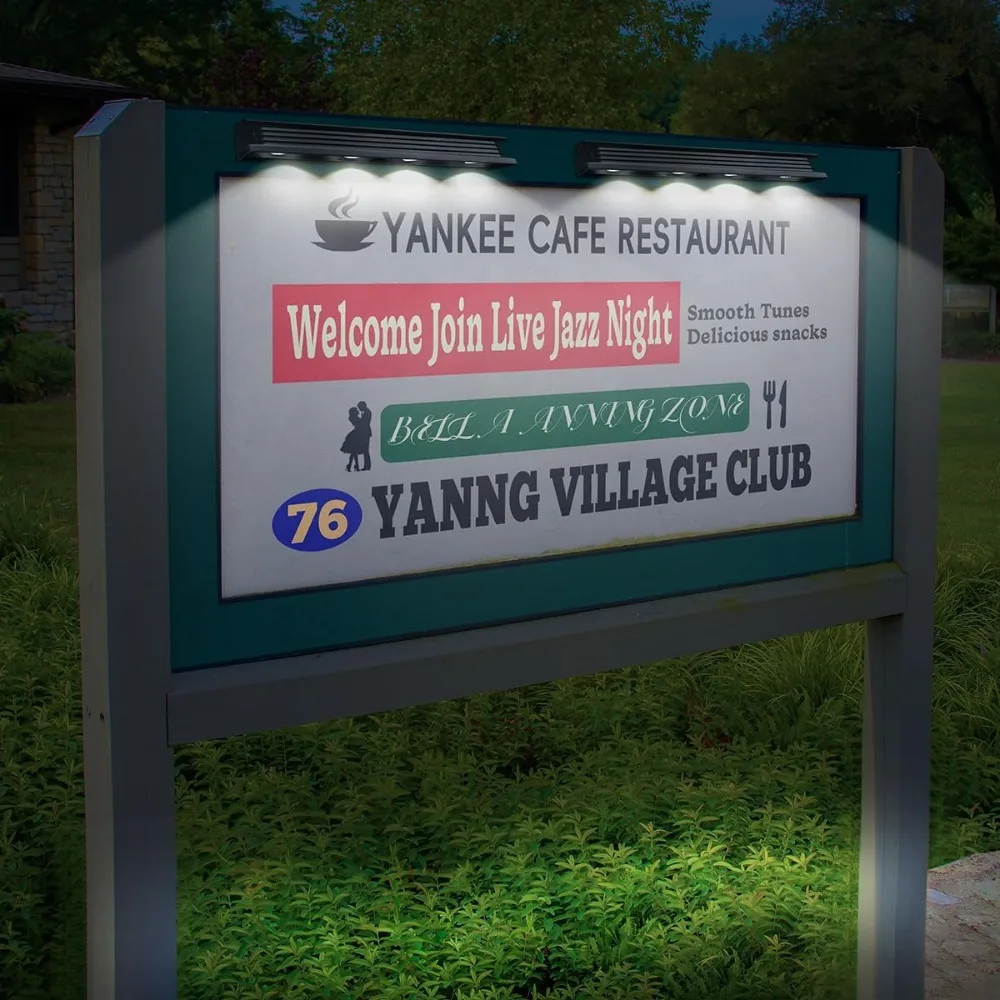 

Bright LED Solar Sign Lights for Mailbox, House Number, Outdoor Dusk to Dawn Lighting (2 Pack)