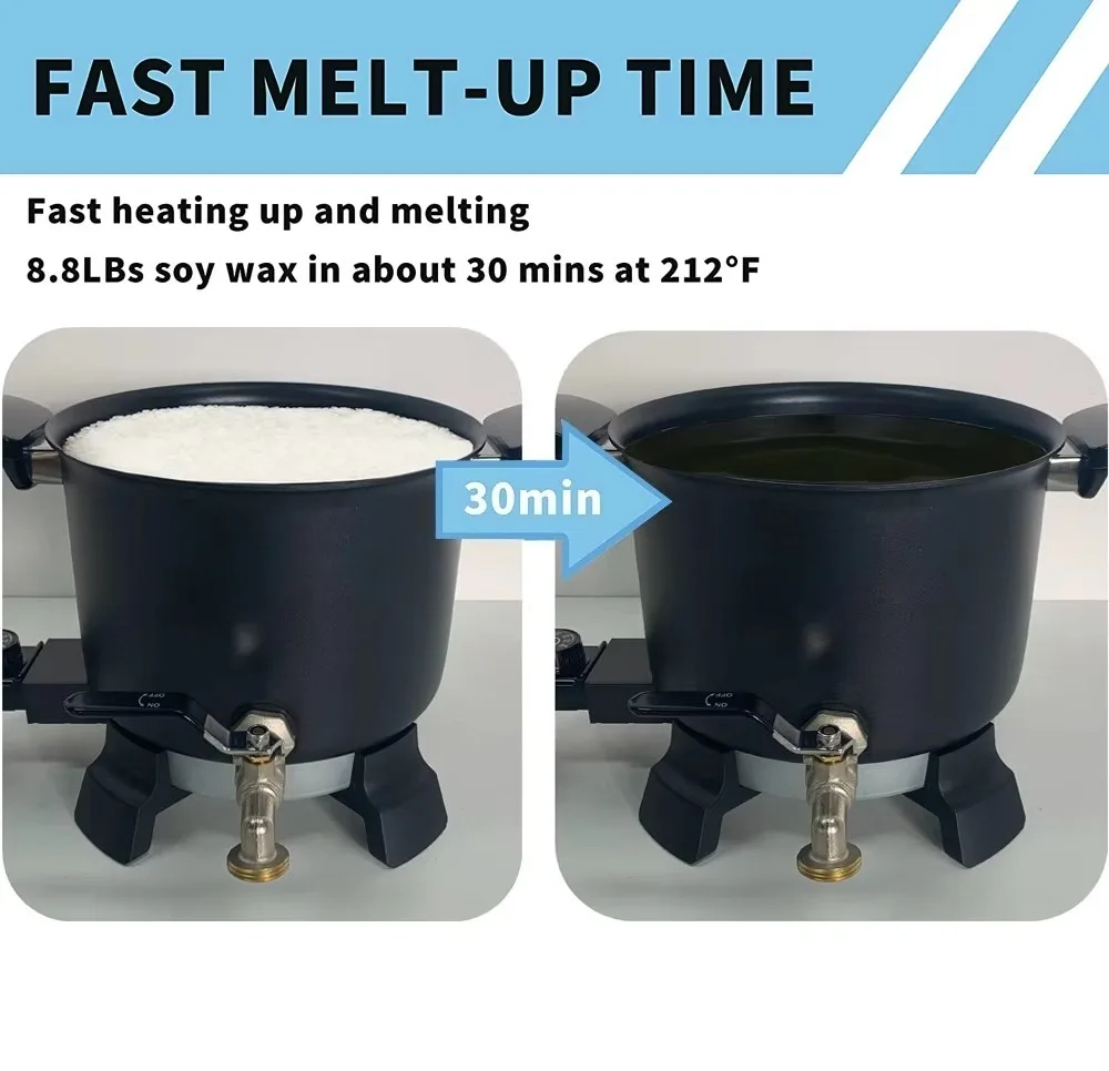Dontalen 5L Electric Candle Melting Pot Non-Stick Candle Wax Melter Machine for Candle Making