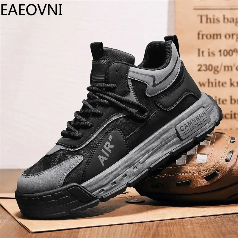 Men's Sports Sneakers High-elastic  Casual Sneaker Beautiful Fashionable Easy To Clean Man Shoe Non-slip EAEOVNI New Style Hot