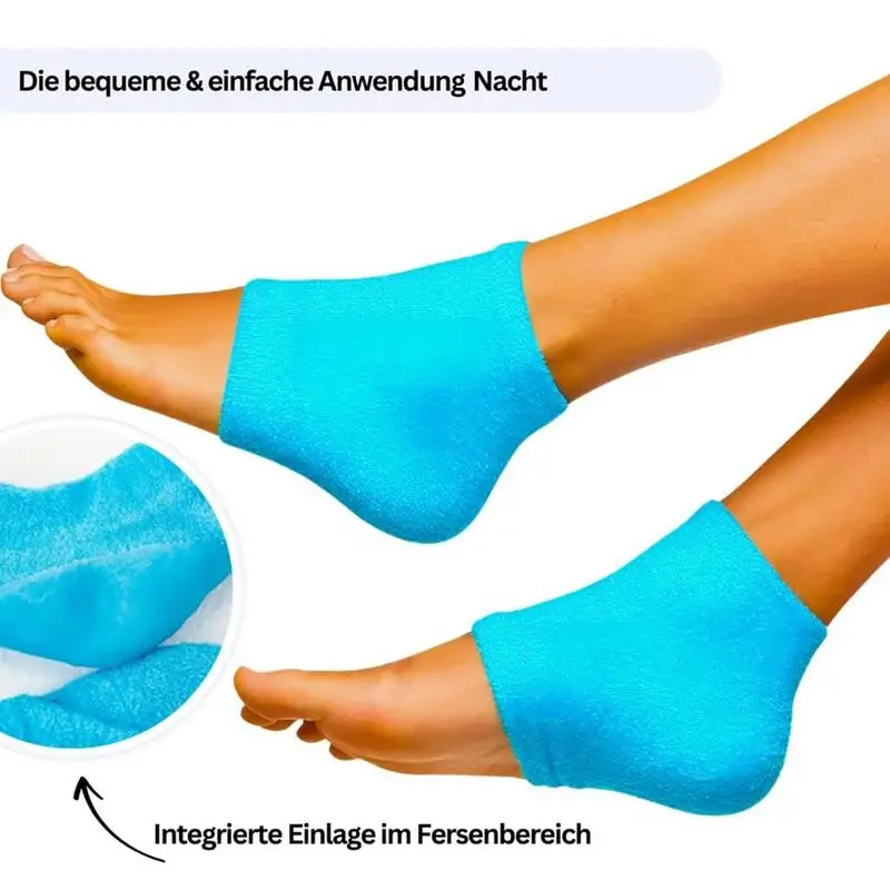 Heel Protector Gel Silicone Heel Socks Foot Cover Moisturizing Anti-wear Anti-dry Cracking Half Short Socks Heel Cover Pads