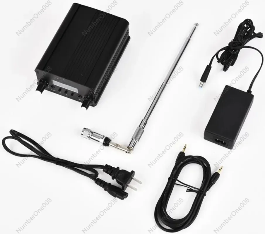 1W/7W 12V 3A 76-108MHZ Stereo PLL FM Transmitter Broadcast Radio Station + Power  supply + Antenna