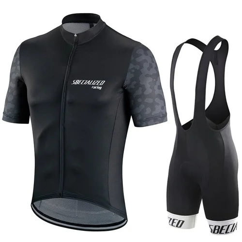 Imagen 2 del producto Conjunto de Jersey de Ciclismo del equipo profesional, Ropa de Ciclismo, camisetas para bicicleta de carretera, traje, pantalones cortos con pechera, Maillot de Ciclismo de montaña, 2025